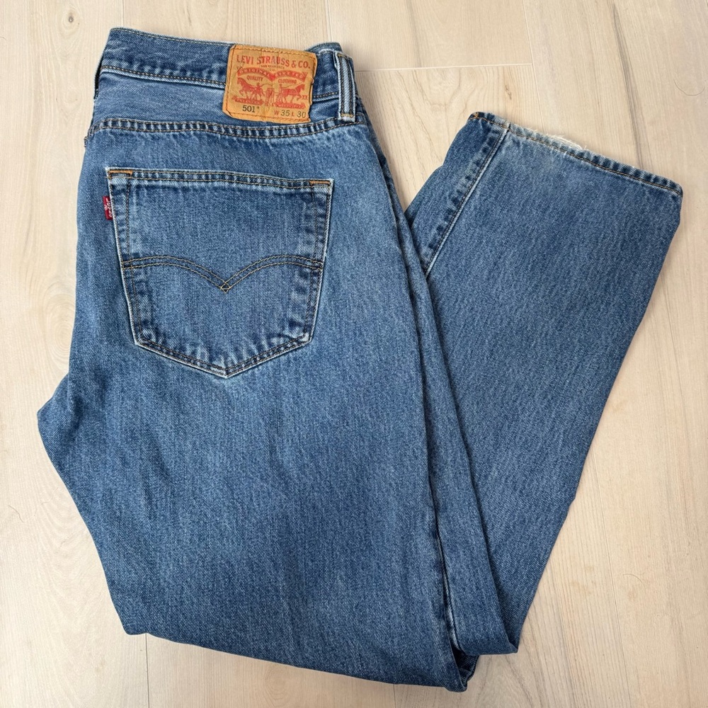 Levi's 501 35x30 Classic Straight Men’s Jeans - Blue